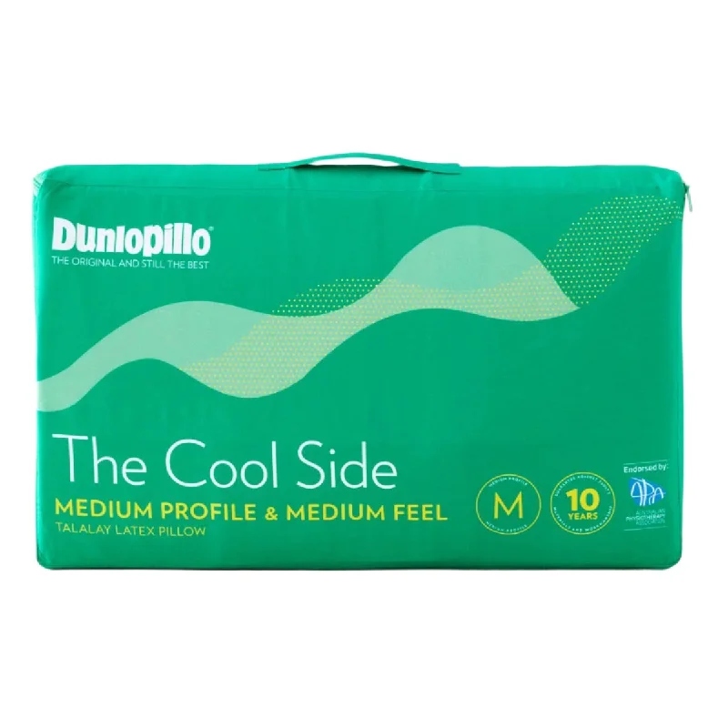 Cooling Pillows for Hot SleepersThe Cool Side Latex Pillow Medium Profile & Medium Feel Pillow by Dunlopillo