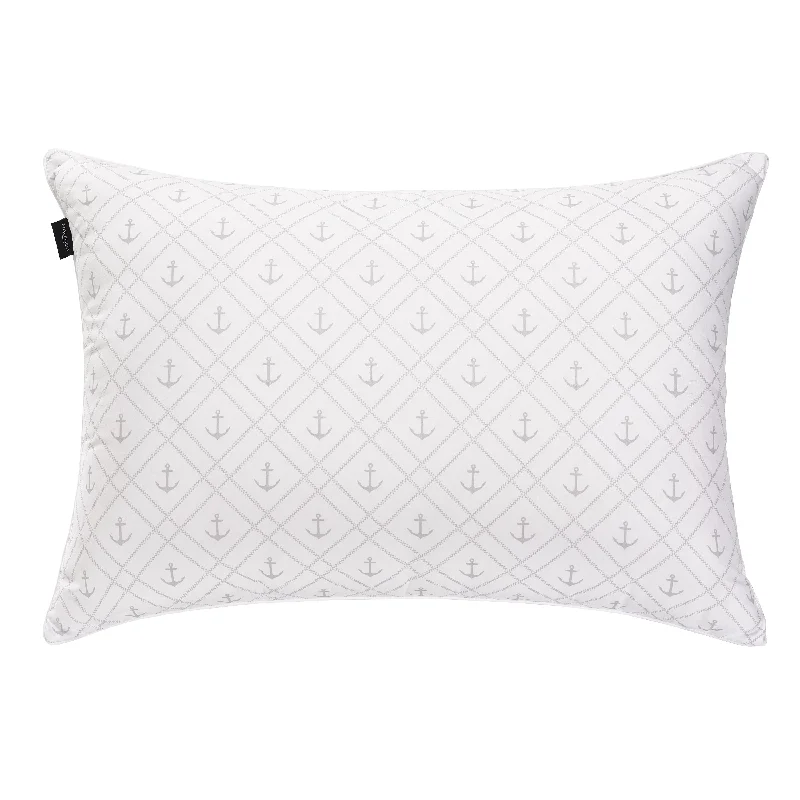 Soft and Fluffy Pillows for Bedroom ComfortNautica Sleep Max Anchor Print King 2Pc Pillows