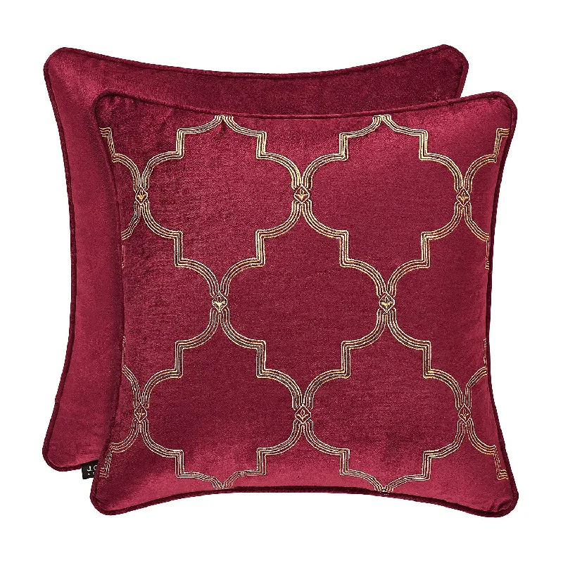 Adjustable Pillows for Customized ComfortMaribella 18" Square Embellished Decorative Throw Pillow