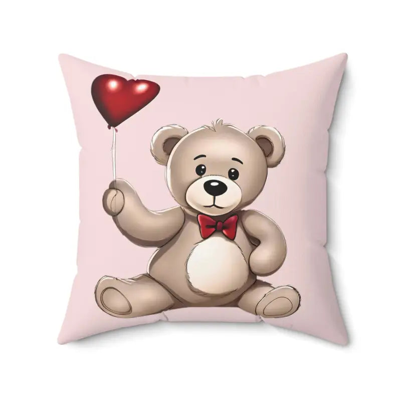 Pregnancy Pillows for Expectant MothersCozy Teddy Bear Heart Balloon Pillow - Spun Polyester Charm