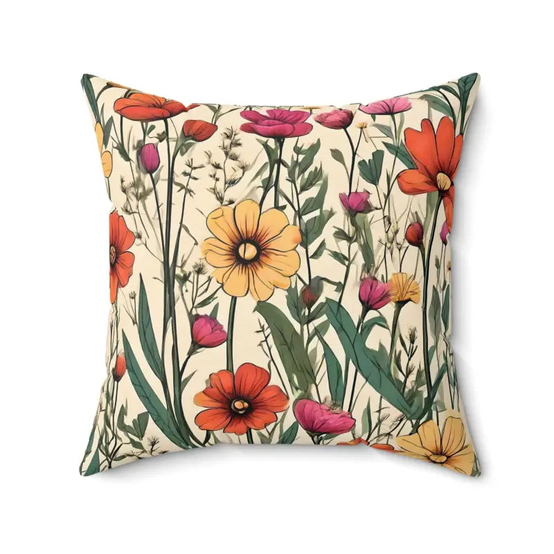 Adjustable Pillows for Customized ComfortWildflower Spun Polyester Pillows: Cozy & Bold Decor Transformation