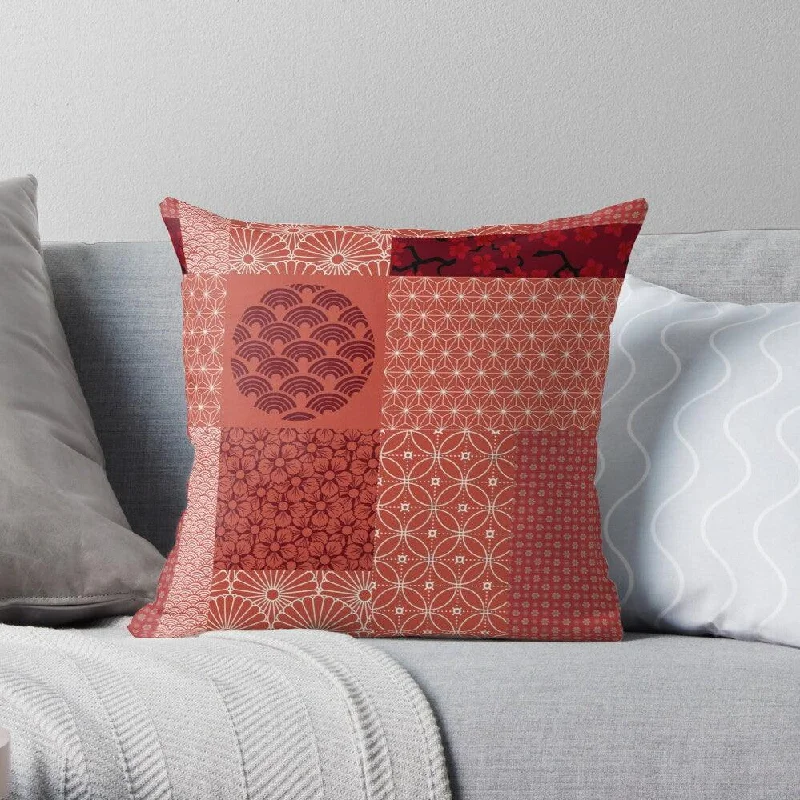 Firm Pillows for Side SleepersJapanese Red Square Pillow