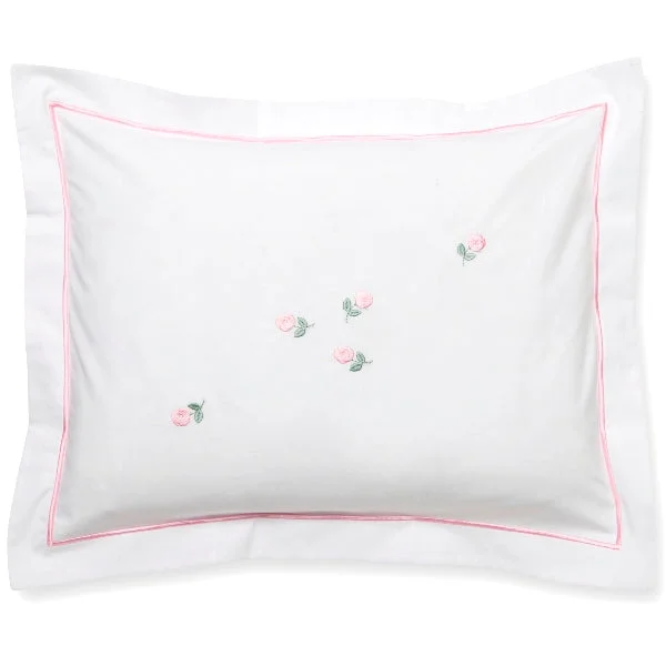 Memory Foam Pillows for Neck SupportBaby Boudoir Pillow Cover in Rosebuds Pink