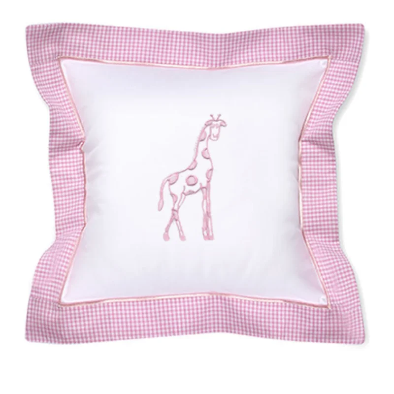 Firm Pillows for Side SleepersBaby Pillow Cover in Dot Giraffe Pink