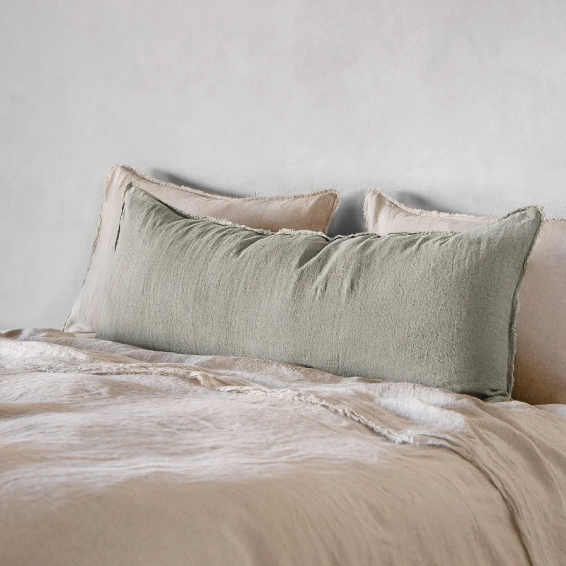 Feather Pillows for a Luxurious SleepFlocca Linen Body Pillow - Argent