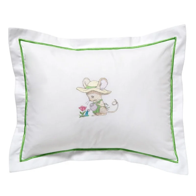 Feather Pillows for a Luxurious SleepBaby Boudoir Pillow Cover in Gardening Mouse Green