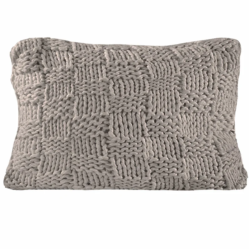 Square Pillows for Modern Home DecorChess Knit Dutch Euro Pillow