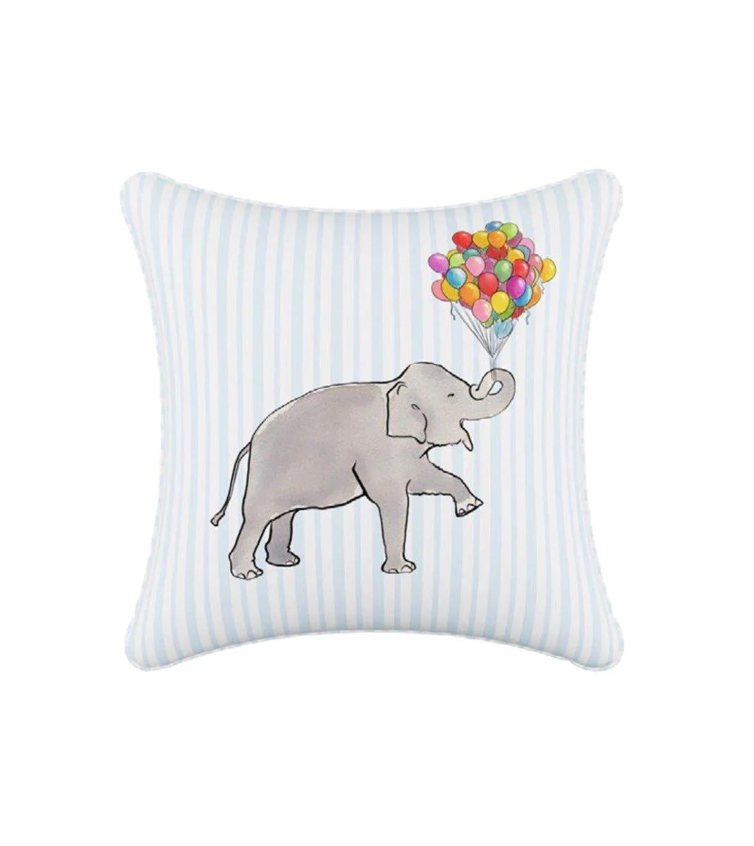 Decorative Pillows for Living Room MakeoverGray Malin For Cloth & Co. Elephant Stripe Blue Throw Pillow