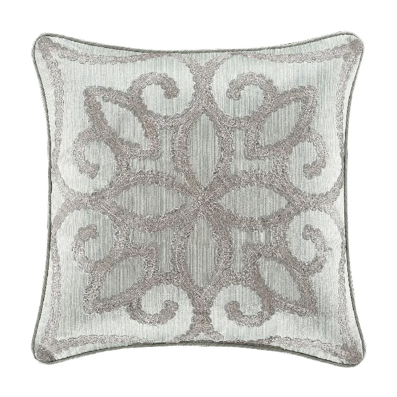 Plush Pillows for a Cozy BedNouveau 18" Square Embellished Decorative Throw Pillow