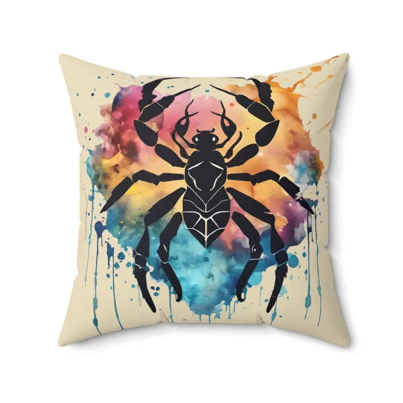 Decorative Pillows for Living Room MakeoverCosmic Cancer Zodiac Pillow: your Celestial Polyester Hug