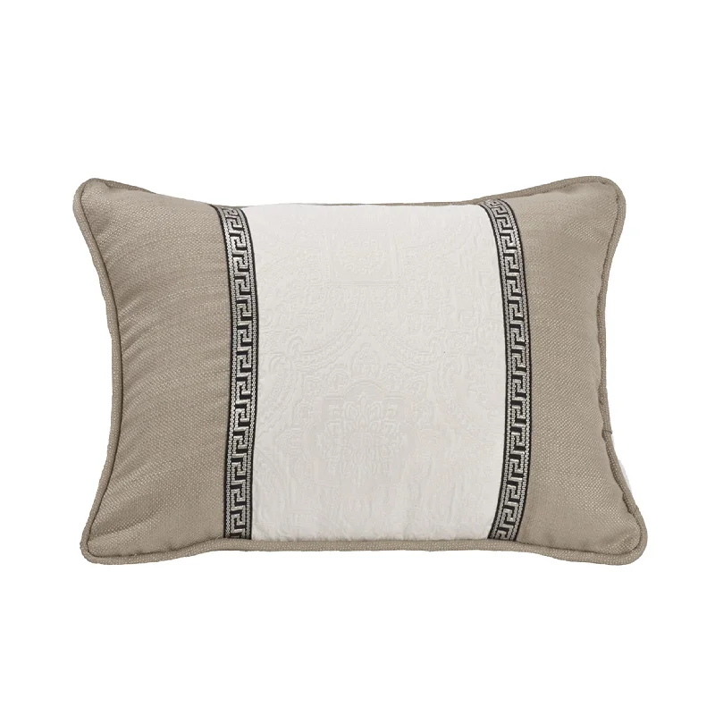 Silk Pillows for Smooth Skin and HairAugusta Oblong Matelassé Pillow w/ Trim Detail