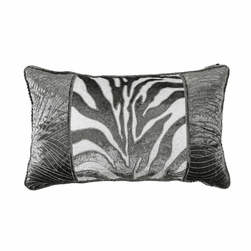 Lumbar Support Pillows for Car SeatsCeleste Zebra Applique & Wave Embroidery Pillow