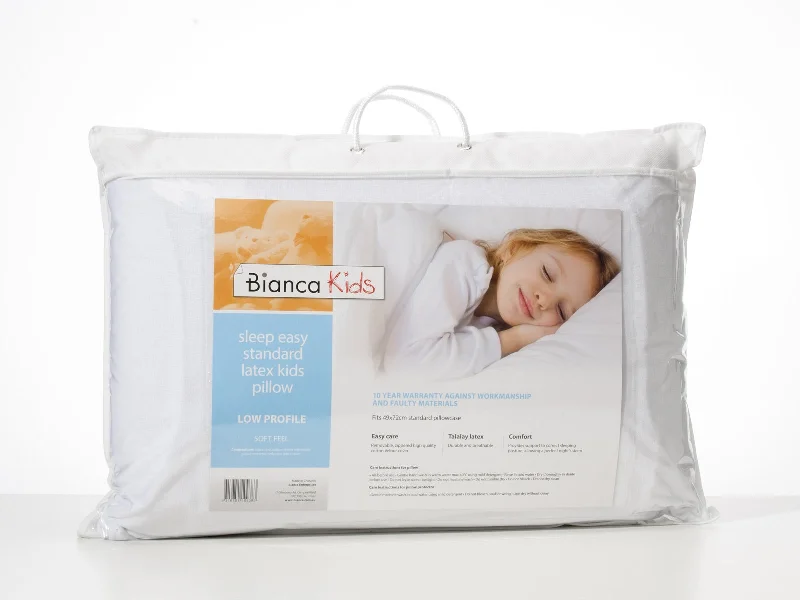 Cooling Pillows for Hot SleepersSleep Easy Talalay Latex Kids Pillow Low - Soft by Bianca