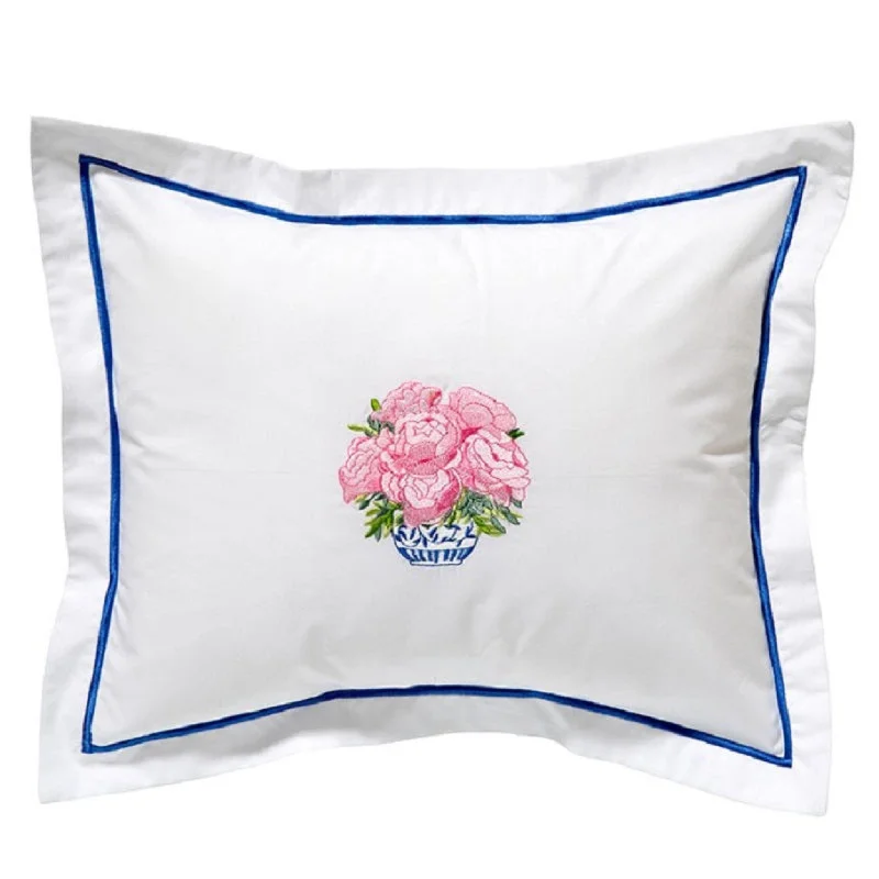 Pregnancy Pillows for Expectant MothersBoudoir Pillow Cover in Pot of Peonies Pink