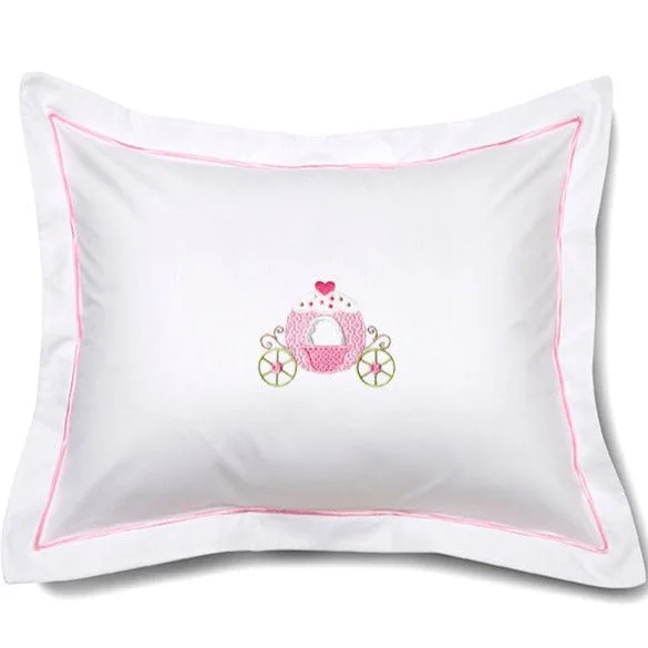 Lumbar Support Pillows for Car SeatsBaby Boudoir Pillow Cover in Cinderella's Carriage Pink