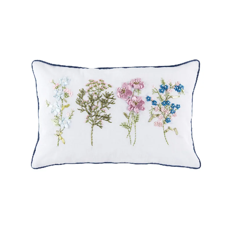 Pregnancy Pillows for Expectant MothersDelicate Floral Ribbon Pillow