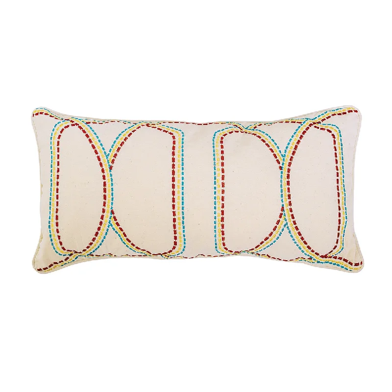 Plush Pillows for a Cozy BedDashed Geo Pillow