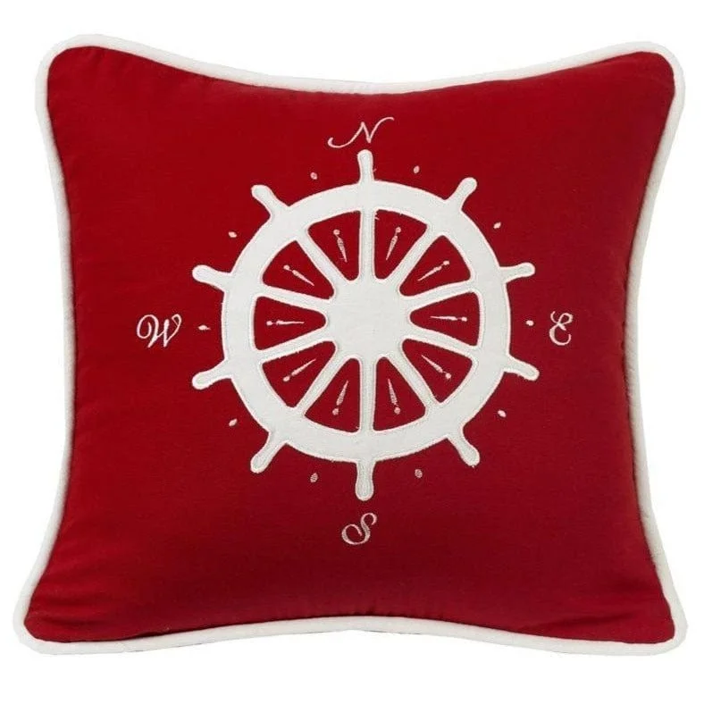 Silk Pillows for Smooth Skin and HairNautical-Style Compass Accent Pillow