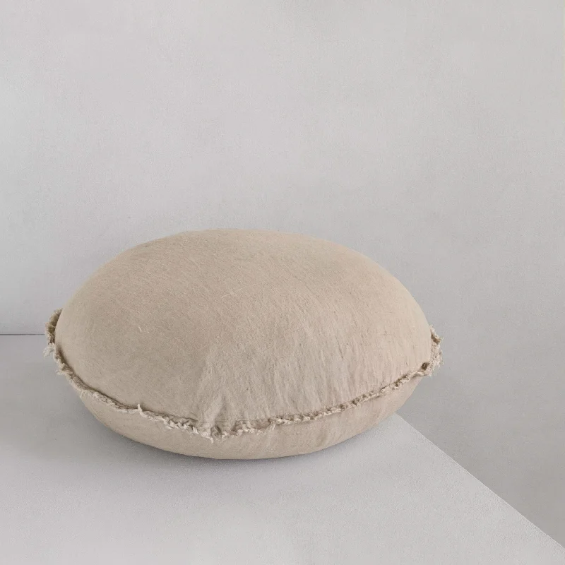 Orthopedic Pillows for Back Pain ReliefFlocca Macaron Linen Pillow - Sable