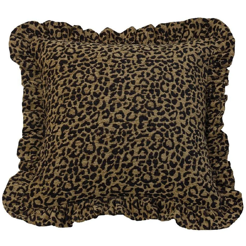 Kids Pillows with Fun DesignsSan Angelo Leopard Chenille Throw Pillow