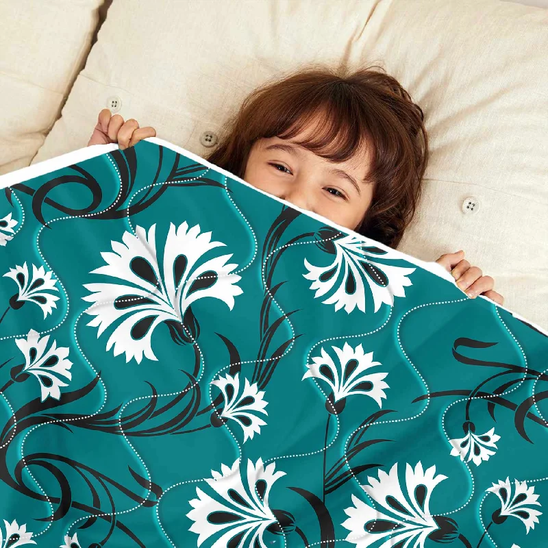 Silk - filled comforters for a luxurious and smooth touchDitsy Floral AC Quilt Comforter for Kids