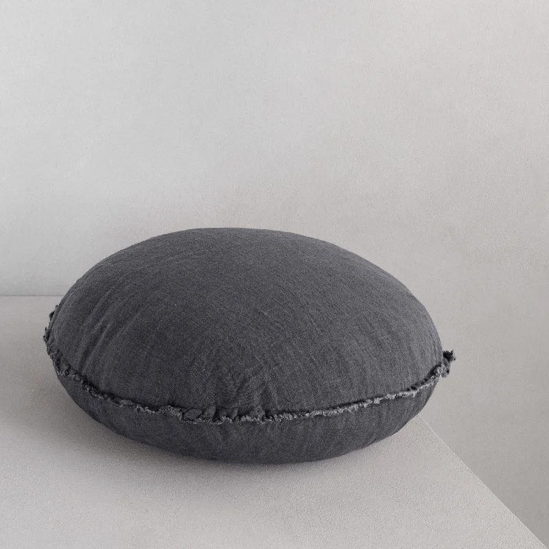 Firm Pillows for Side SleepersFlocca Macaron Linen Pillow - Tempest