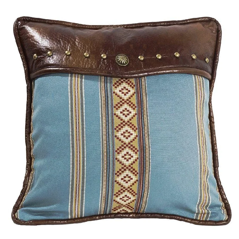 Down Alternative Pillows for Ethical ChoicesRuidoso Turquoise Diamond Throw Pillow