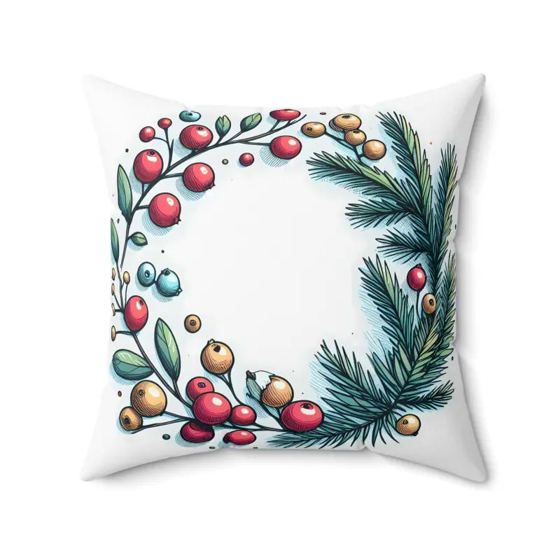 Silk Pillows for Smooth Skin and HairFestive Flair with a Spruce & Berries Polyester Square Pillow