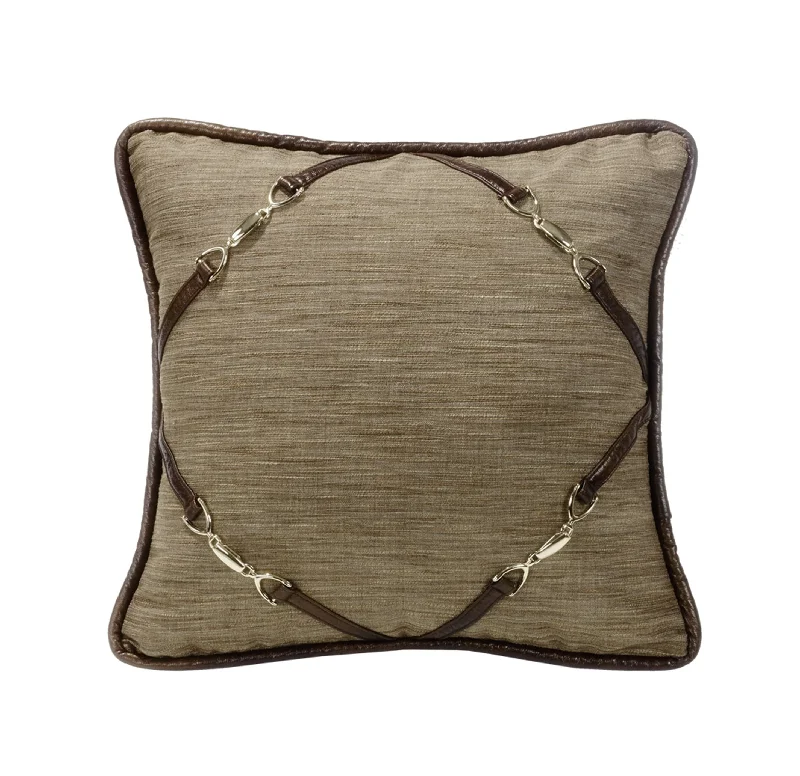 Square Pillows for Modern Home DecorHighland Lodge Buckle Cornered Throw Pillow