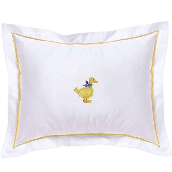 Kids Pillows with Fun DesignsBaby Boudoir Pillow Cover in Duck Yellow