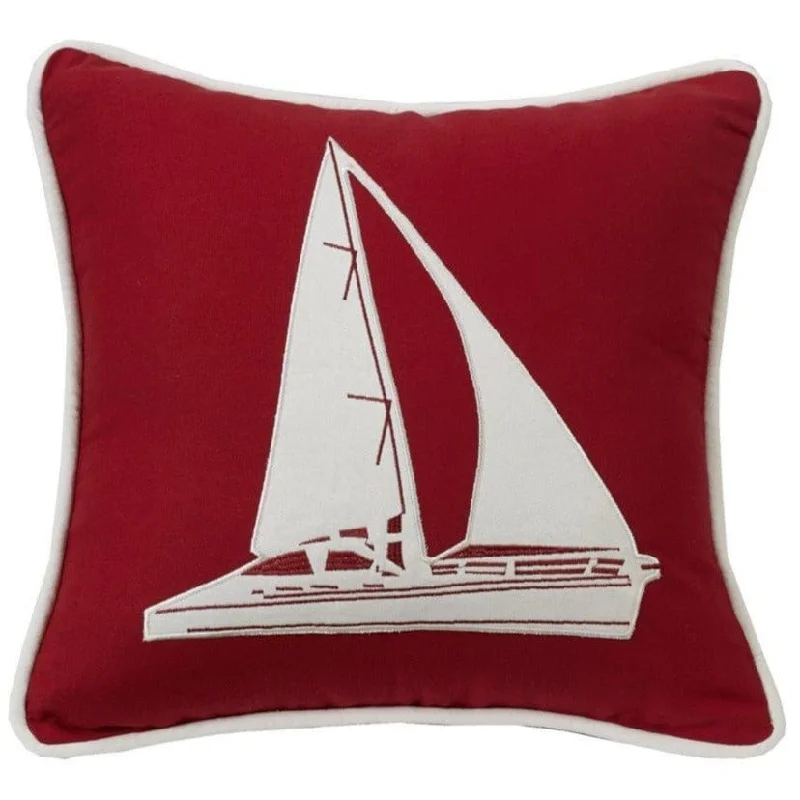 Pregnancy Pillows for Expectant MothersRed & White Sailboat Accent Throw Pillow