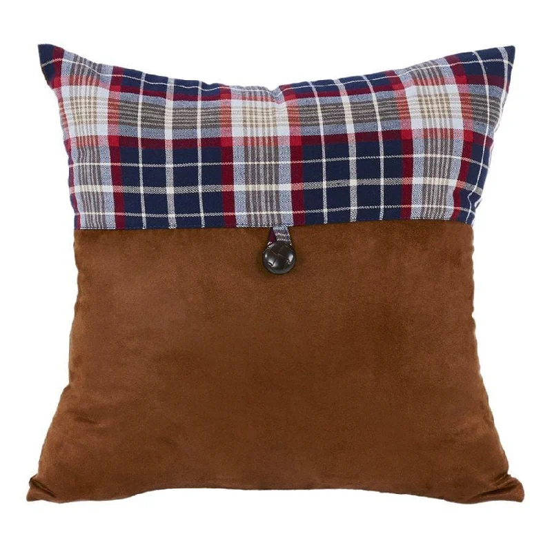 Down Alternative Pillows for Ethical ChoicesBlue Plaid Envelope Pillow, 18x18