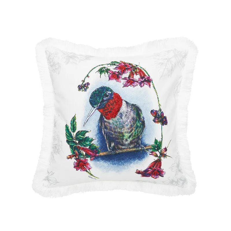 Feather Pillows for a Luxurious SleepBotanical Hummingbird Pillow