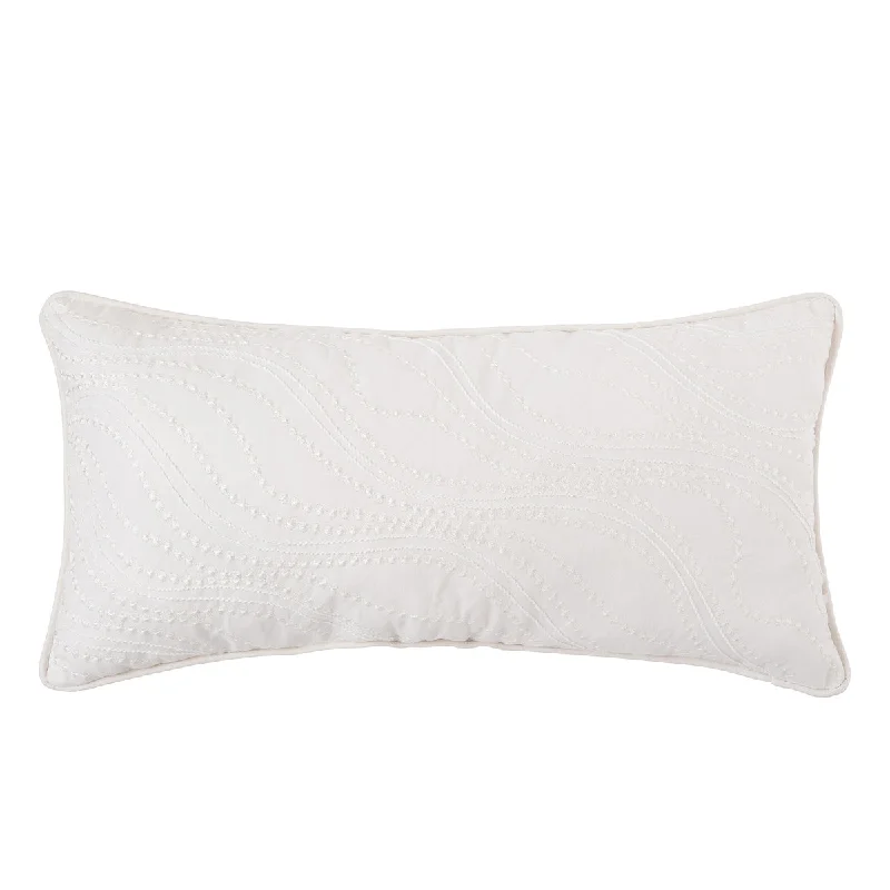 Bolster Pillows for Sofa DecorationWave Embroidery Pillow