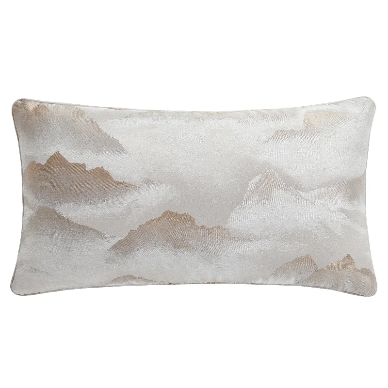 Velvet Pillows for a Touch of EleganceSerenity Modern Jacquard Lumbar Pillow