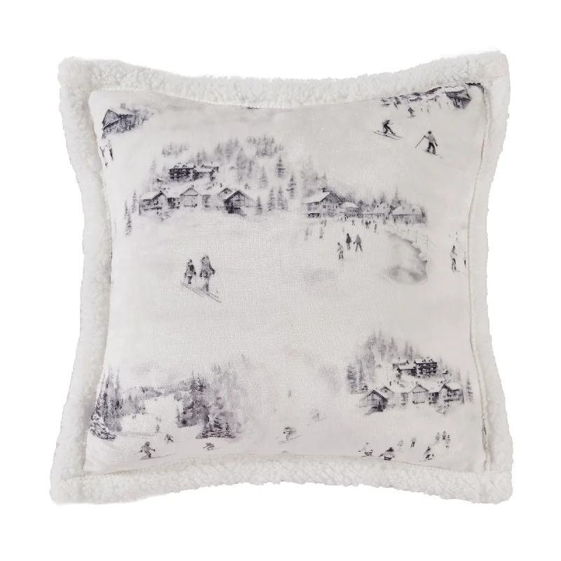 Hypoallergenic Pillows for Allergy SufferersSki Toile Campfire Sherpa Pillow