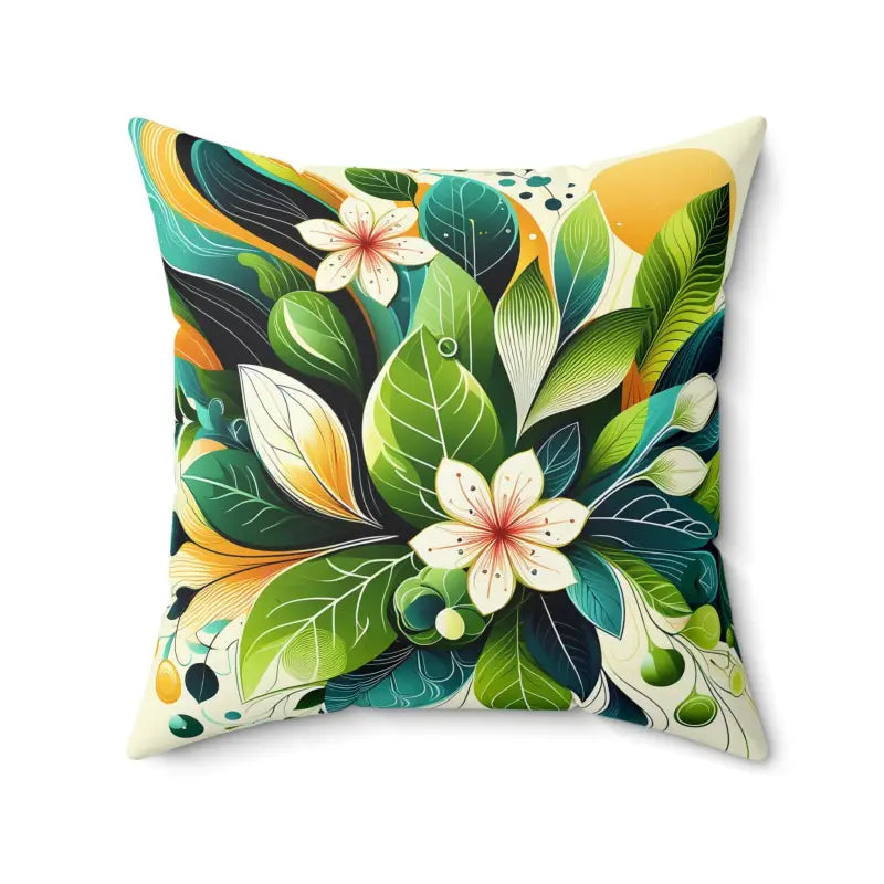 Velvet Pillows for a Touch of EleganceElevate your Space with Leaves Pattern Square Throw Pillow