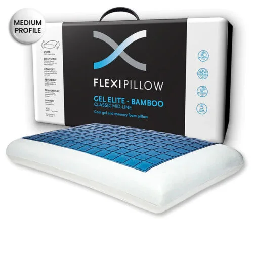 Square Pillows for Modern Home DecorCool Gel Elite Memory Foam Pillow by Flexi Pillow