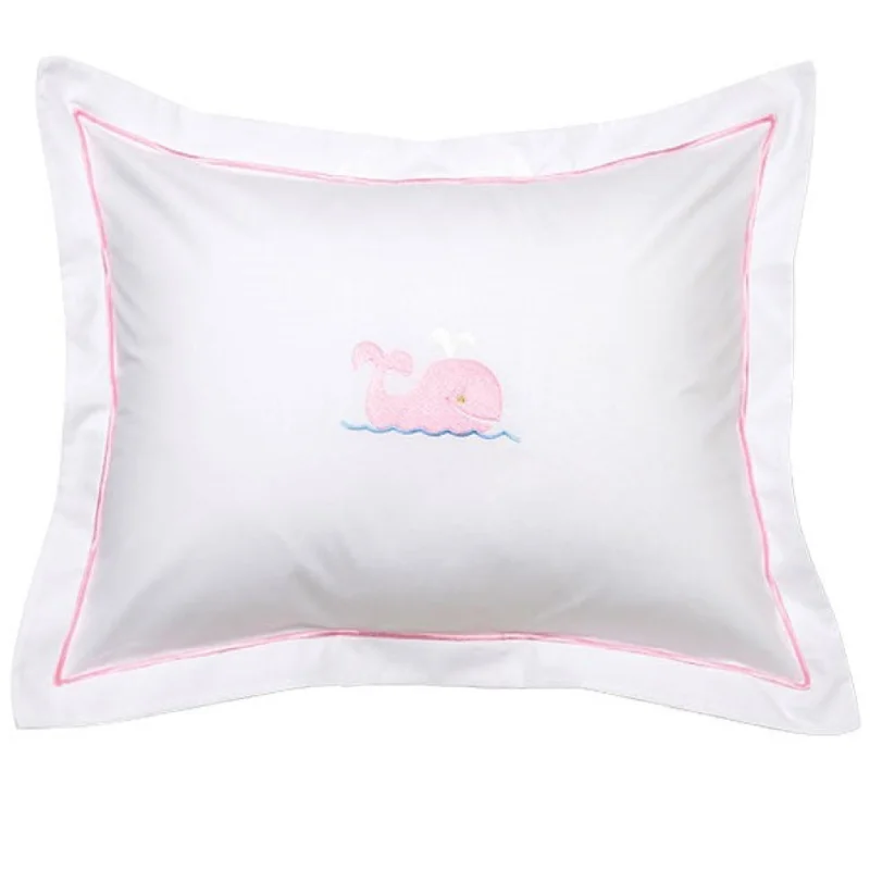 Travel Pillows for Long JourneysBaby Boudoir Pillow Cover in Whale Pink