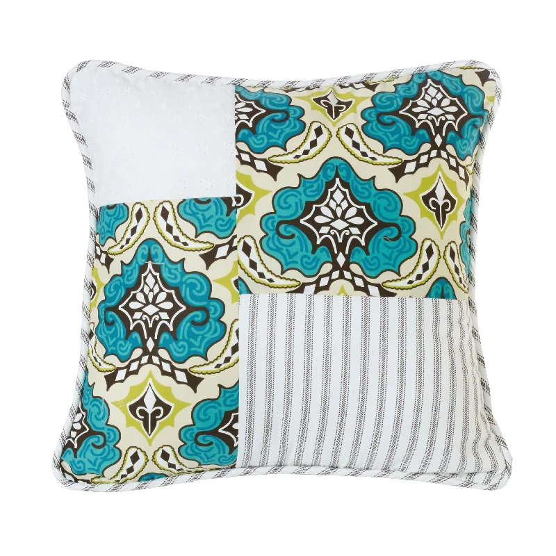 Back Support Pillows for Office ChairsSalado Patchwork Throw Pillow, Floral Medallion