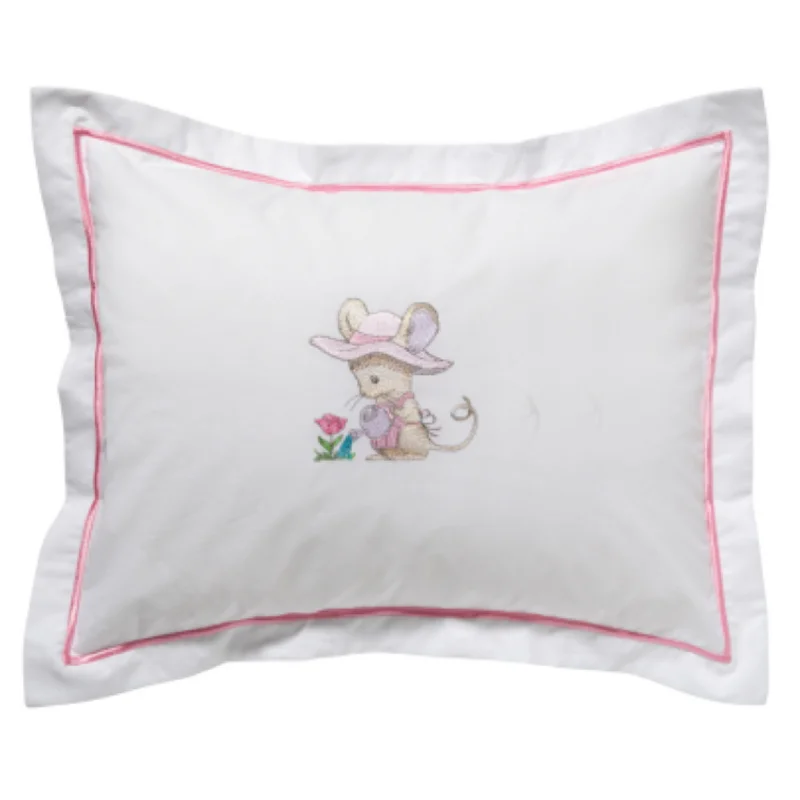 Adjustable Pillows for Customized ComfortBaby Boudoir Pillow Cover in Gardening Mouse Pink