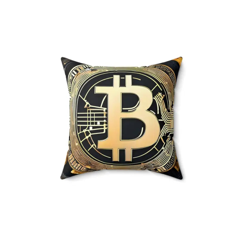 Back Support Pillows for Office ChairsBitcoin, Spun Polyester Square Pillow