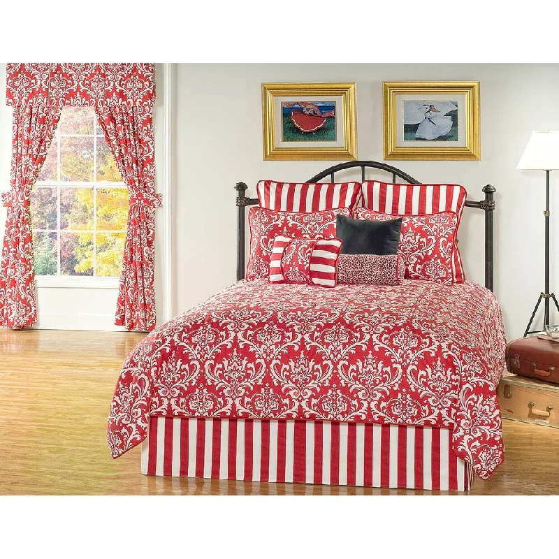 Latex - filled comforters with a bouncy texture and good supportElysee Red Daybed 10-piece Comforter Set