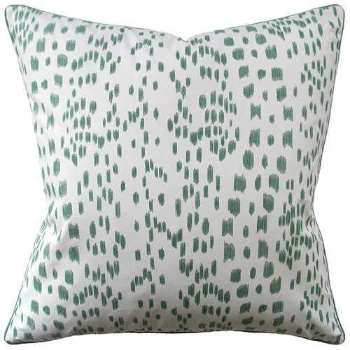 Round Pillows for Boho-Style InteriorsLes Touches Green Brunschwig & Fil Pillow