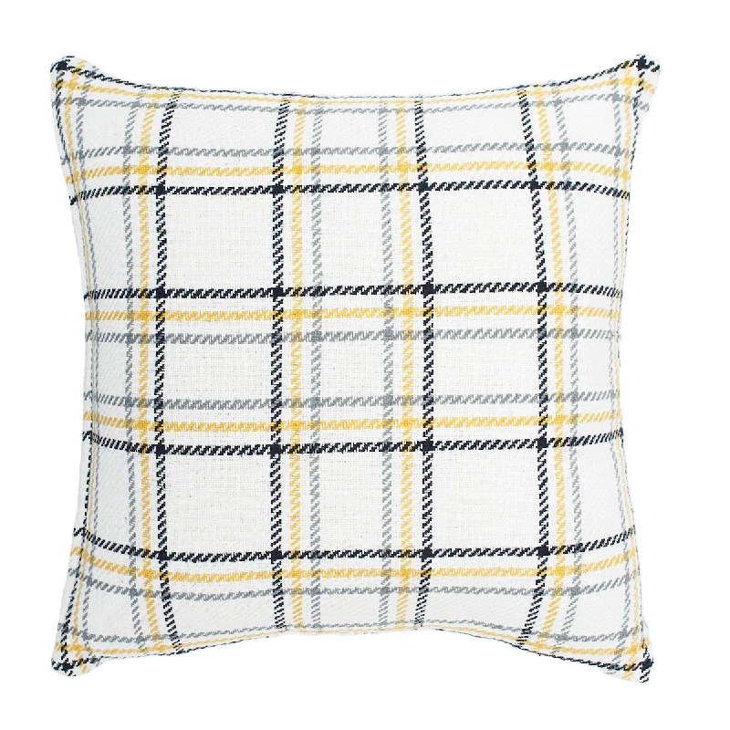 Bolster Pillows for Sofa DecorationHoney Bee Plaid Pillow