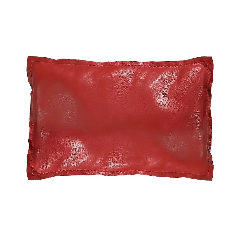 Firm Pillows for Side SleepersRed Leather Pillow