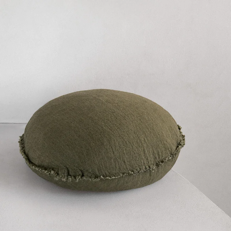 Bolster Pillows for Sofa DecorationFlocca Macaron Linen Pillow - Armee