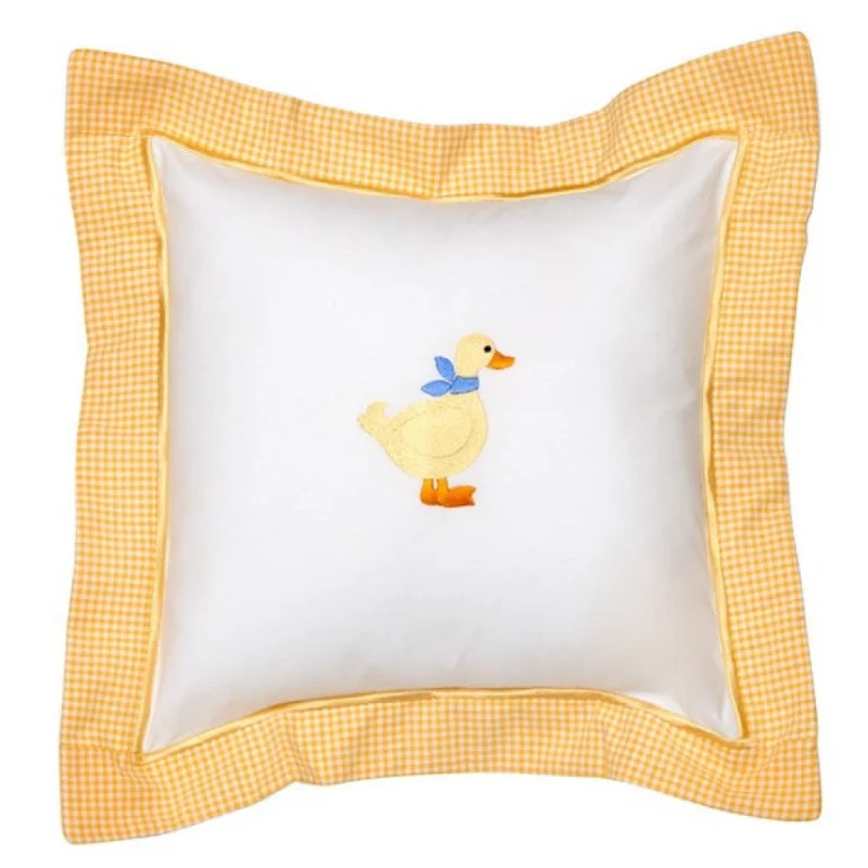 Velvet Pillows for a Touch of EleganceBaby Pillow Cover in Duck Yellow