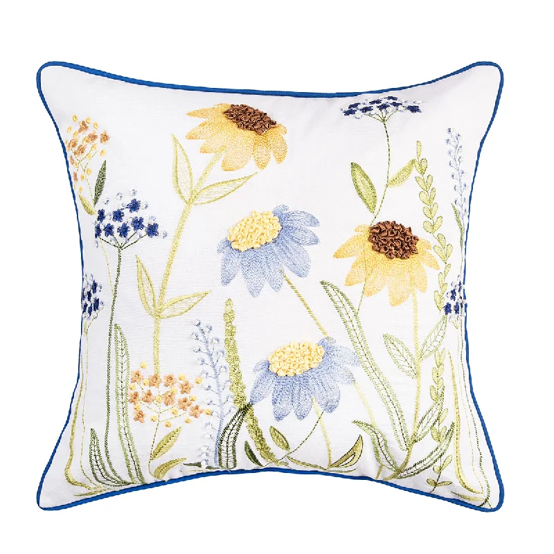 Decorative Pillows for Living Room MakeoverLovely Blues Pillow