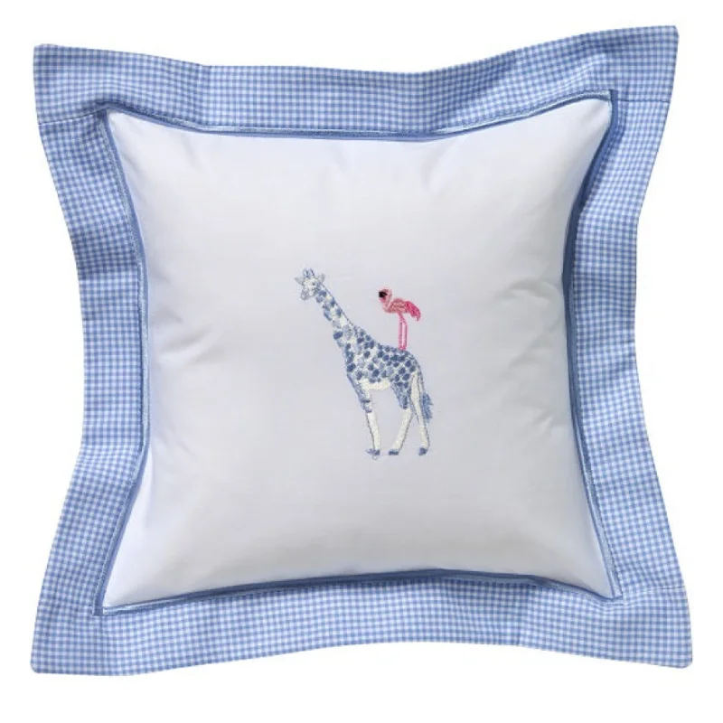 Orthopedic Pillows for Back Pain ReliefBaby Pillow Cover in Giraffe & Flamingo Blue/Pink